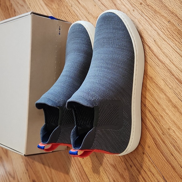 Rothy's The Chelsea Sneaker Slip On Boots Size 6.5 in Fog Melange - Picture 3 of 12